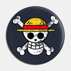 One Picecs luff Hat Printed Buttons badge pin (Pack of 1)